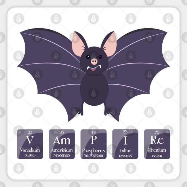 Vampire batty science humor Sticker by Fun with Science